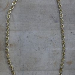 10KT YELLOW GOLD CHAIN 25.8 GRAMS 25 INCHES LONG 7.5MM WIDE I-11053
