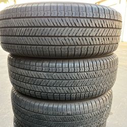 225/65R17 Yokohama Set Of Used Tires Good Condition Installed And Balanced