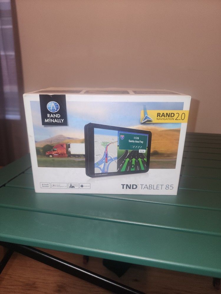 Rand McNally Navigation 2.0 TND Tablet 85 8inches Screen Size - $225 OBORand McNally Navigation 2.0 TND Tablet 85 8inches Screen Size - $225 OBO