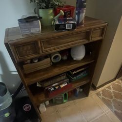 Wooden 2 Shelf Bookcase