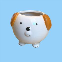 Dog puppy vase or holder