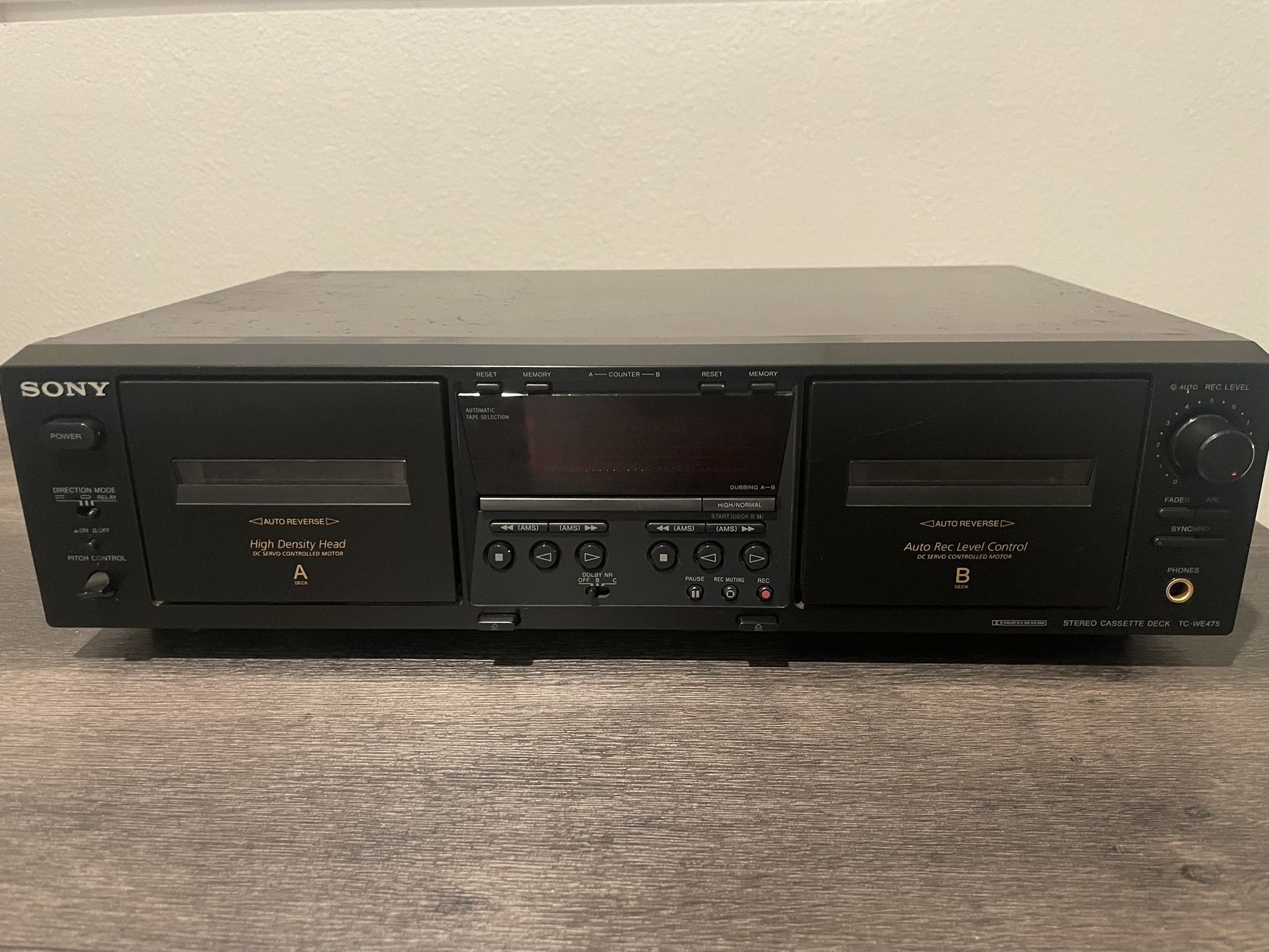 Sony Cassette Player/Recorder 