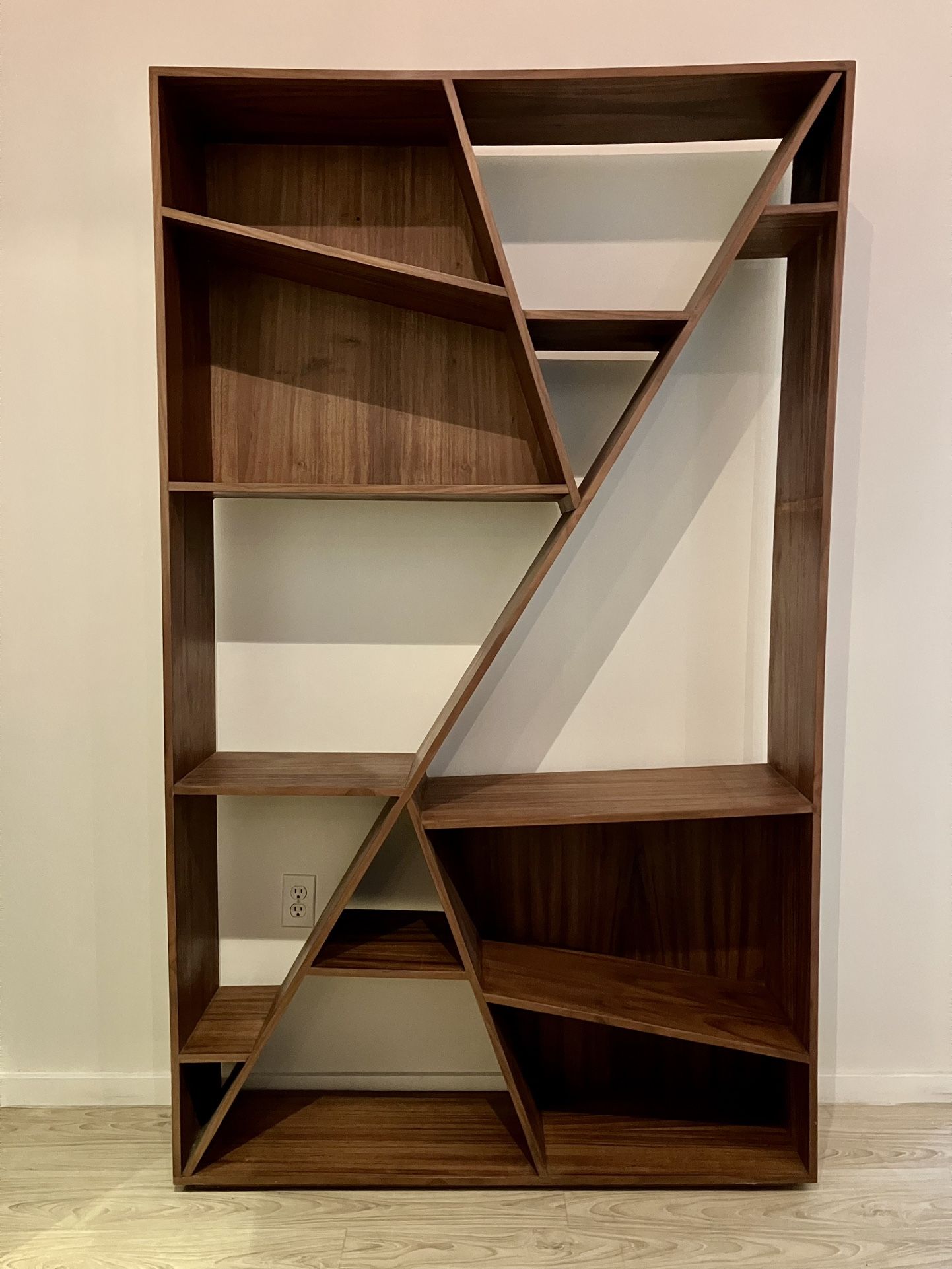 Large Angled Funky Bookshelf / Display Shelf