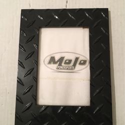 Photo frame 5 x 7” black diamond plate new