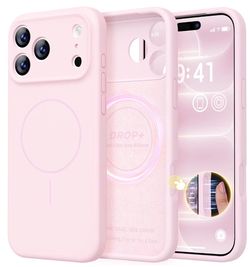Magnetic for iPhone 18 Pro Max Case Silicone, Chalk Pink