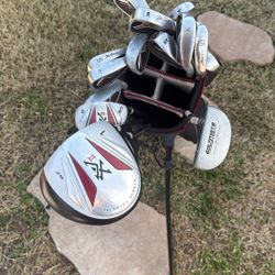 Golf Club Set Plus Xtra Clubs With Bag 