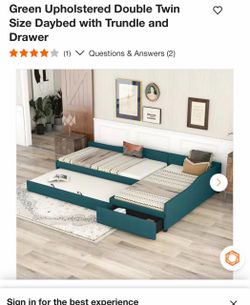 Twin bed with trundle