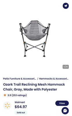 Ozark Trail Reclining Mesh Hammock Chair