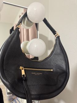 Marc Jacobs Black Leather Hobo Bag