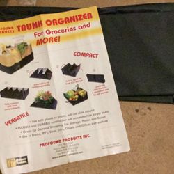 Trunk Organizer for Groceries and more….