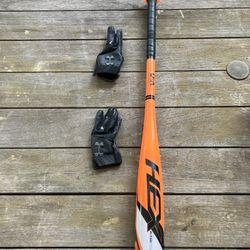 USA baseball little League Bat And Gloves 