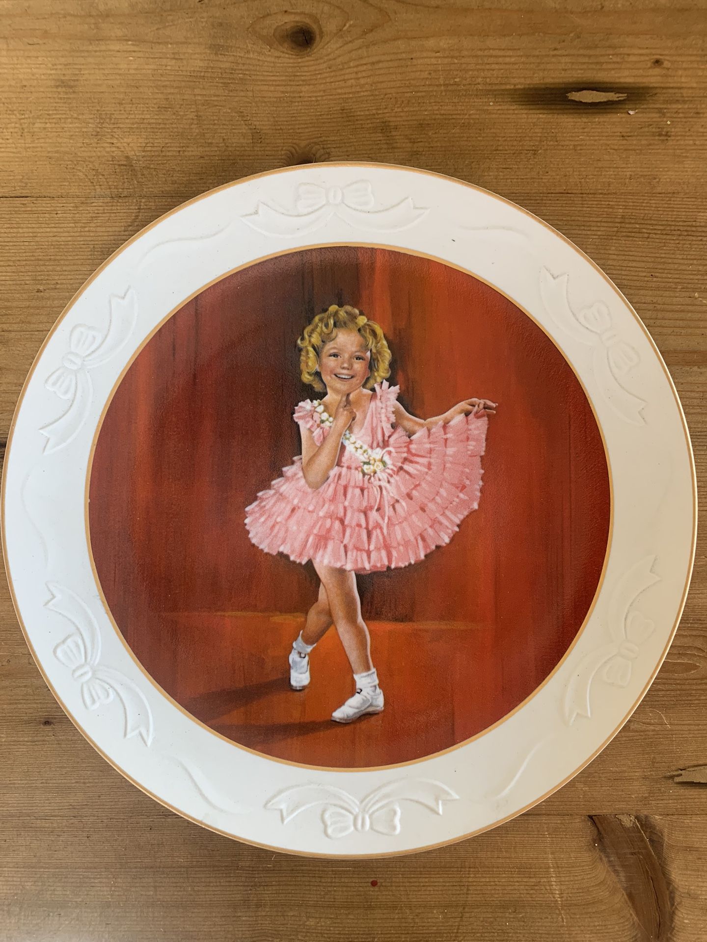 Vintage Shirley Temple Plate - Numbered