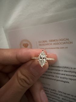 Marquise Moissanite Ring
