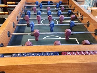 Foosball Table with Scoring Tracks