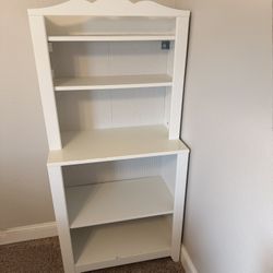 White Bookshelf / Storage Shelf – Great for Kids Room or Small Space