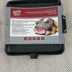General Store 124974.01 Addlestone 11 Inch Pre-Seasoned Cast Iron Grill Pan