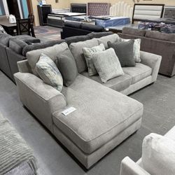 ARDSLEY PEWTER 2-PIECE LARGE LAF SECTIONAL