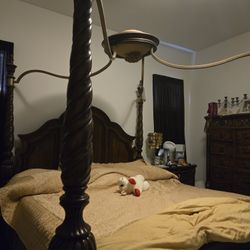 Mediterranean King Poster Bed