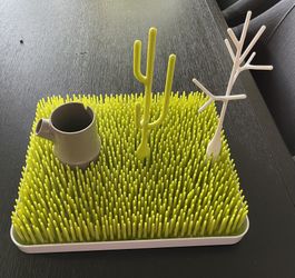 Boon Drying Rack Lawn Countertop, Green + 3 Accessories 