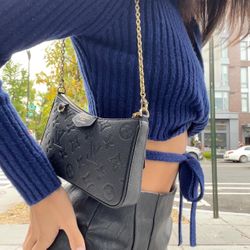 Louis Vuitton Bag- Black And Gold