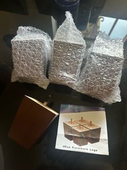 juego de patas de madera para muebles