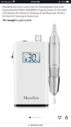 Electric rechargeable nail drill