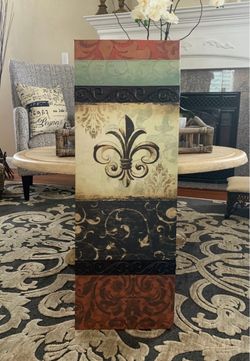 Fleur-de-lis Canvas Wall Art