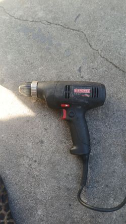 Craftsman 3/8 in Corded Drill Variable Speed Reversible 1/3 HP USA