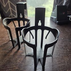 Pair of Universal Black Clip-On Car Drink Holders 