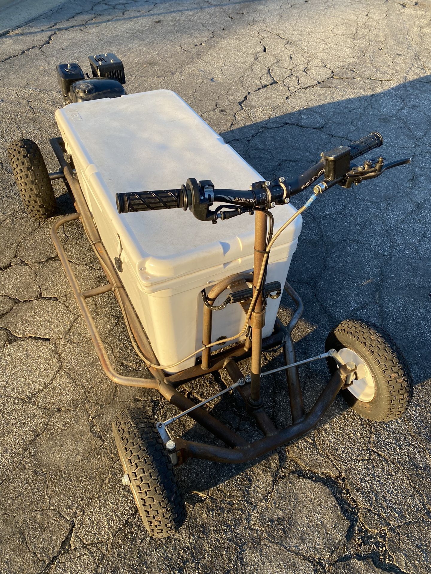 Yeti Tundra 125 Ride On Cooler Scooter Whiskey chariot