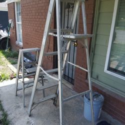 6 Foot And 4 Foot Aluminum Ladder 🪜 Both For50 Dollars Cash 