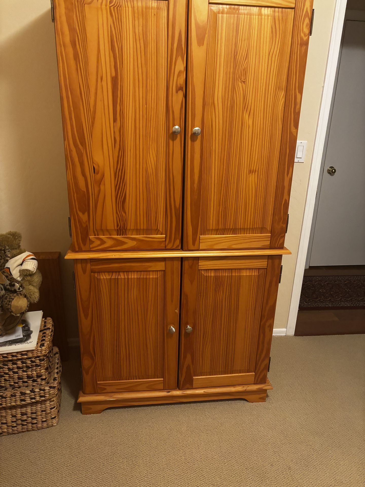 Wooden armoire For Sale