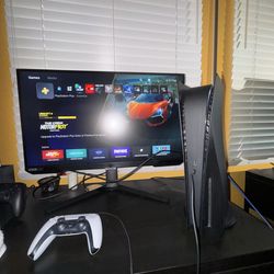 Playstation 5 (PS5)/Monitor Bundle with Gaming Mic