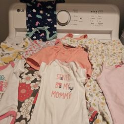 9pcs Assorted Baby Girl's Clothes (3m)