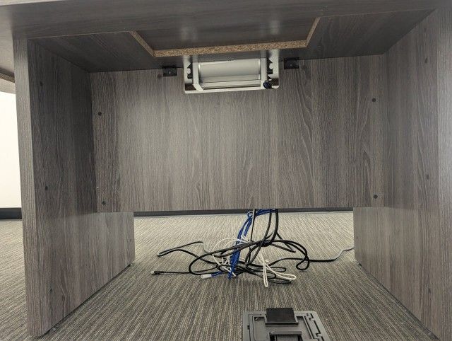 Office Table With Built In Power/USB/Data Ports