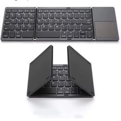Foldable Wireless Keyboard with Touchpad
