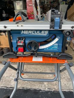 Hercules 10" Compact Jobsite Table Saw with folding stand