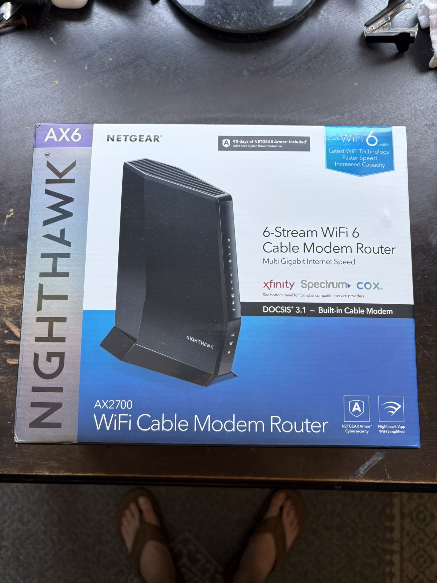 NETGEAR AX2700 Nighthawk WiFi Cable Modem Router