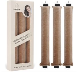 Overnight Heatless Hair Curler Blowout Rods Jumbo, Heatless Curls