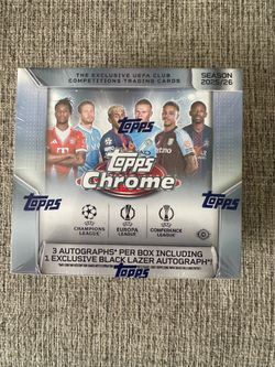 2025/26 Topps Chrome UEFA Jumbo Box