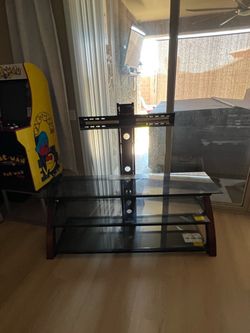 Glass TV stand