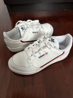 Kids White Adidas Continental 80 Size 2 1/2