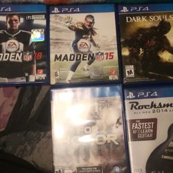 Different games for ps4