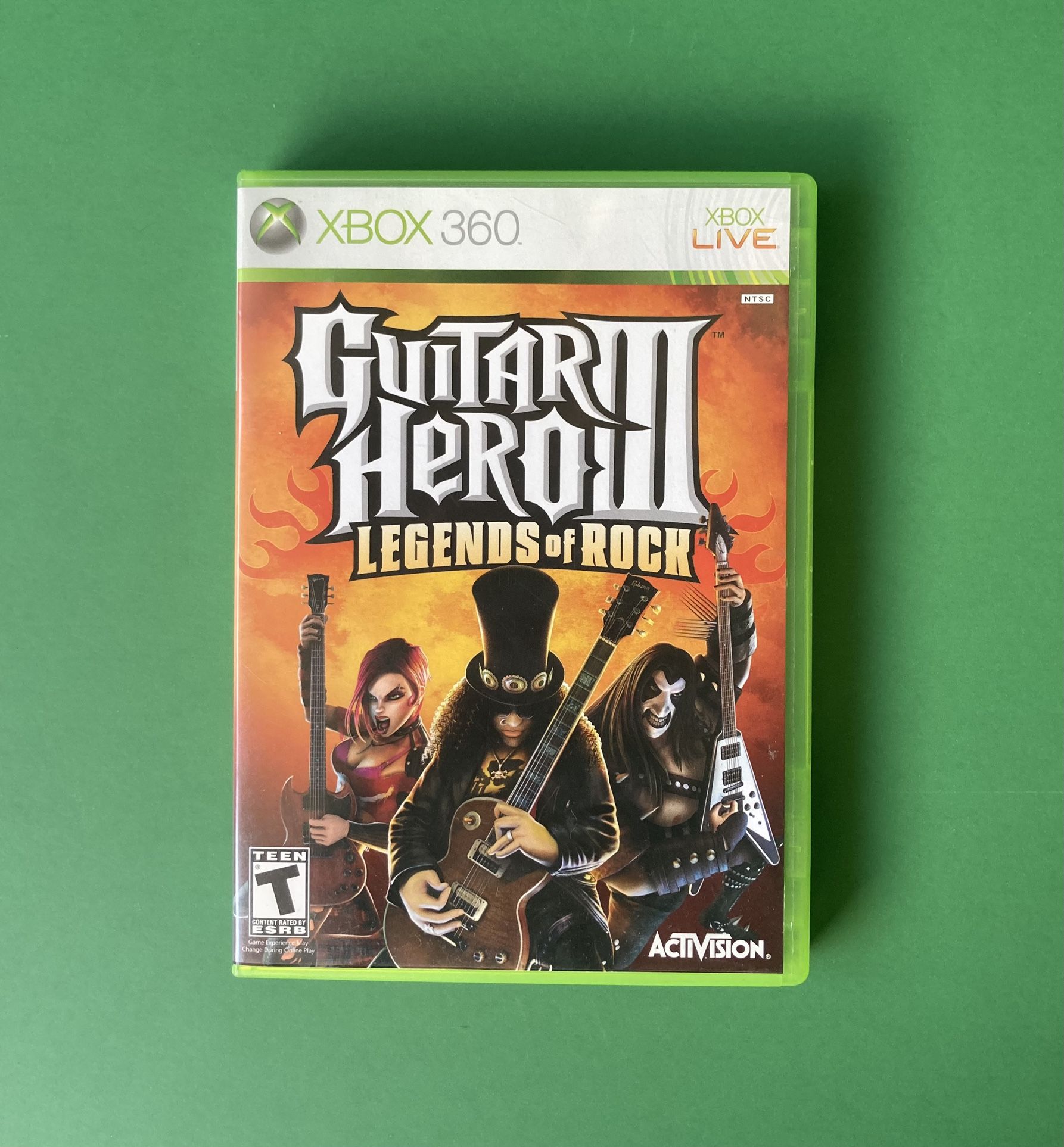 Xbox 360 Guitar Hero III 3 Video Game Legends of Rock w manuals 2007