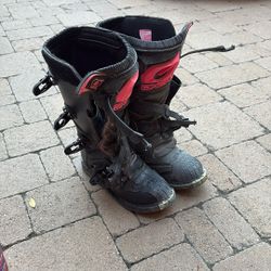 oneal riders dirt bike boots size 8 
