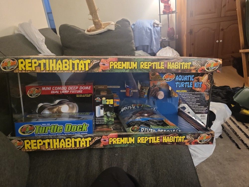 Reptile Habitat Aquatic Turtle Kit