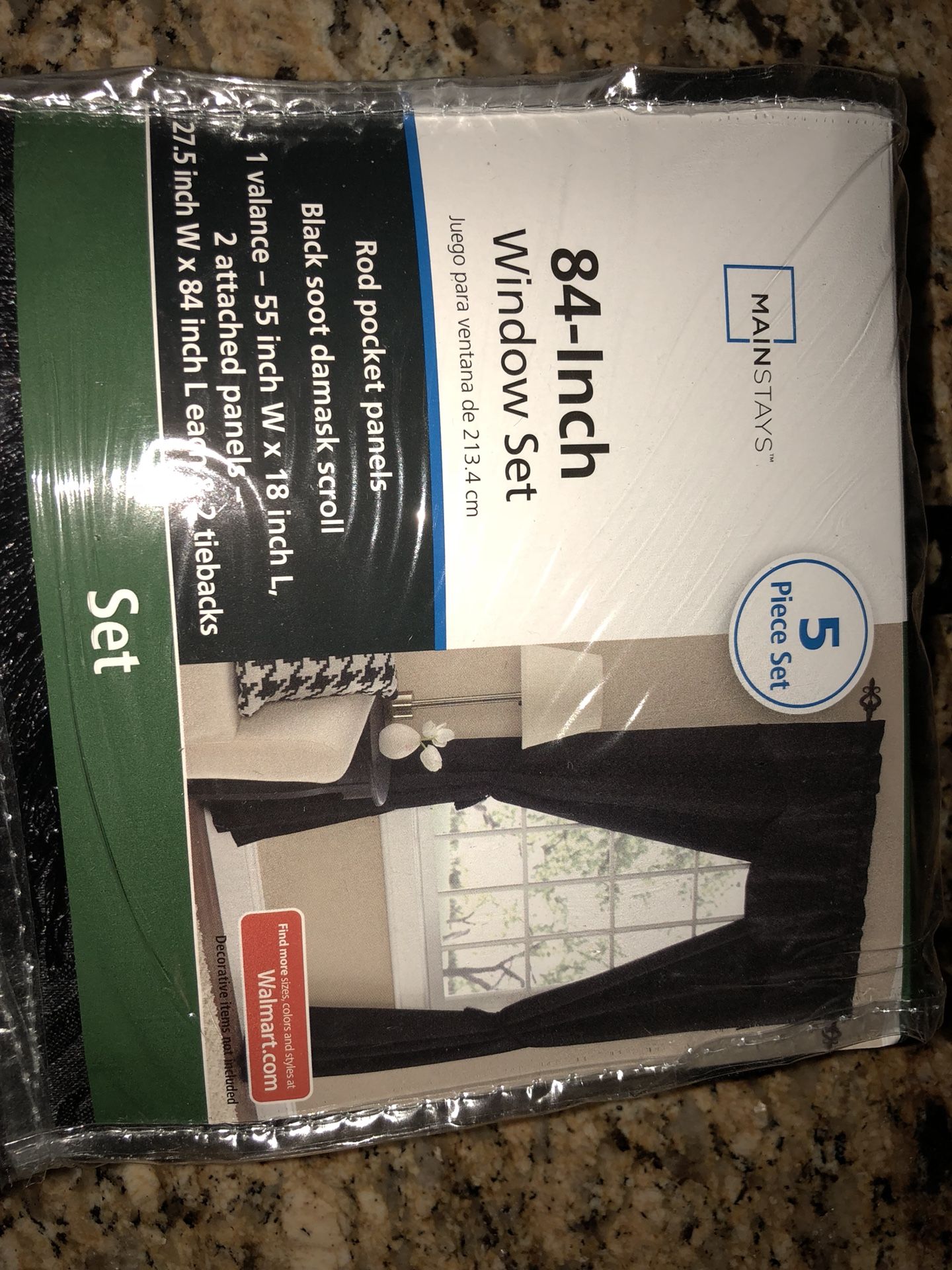 5 piece 84 in. Window set