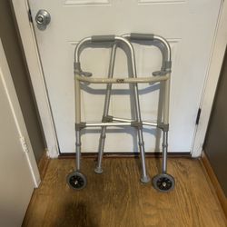 Carex Folding Walker with Wheels