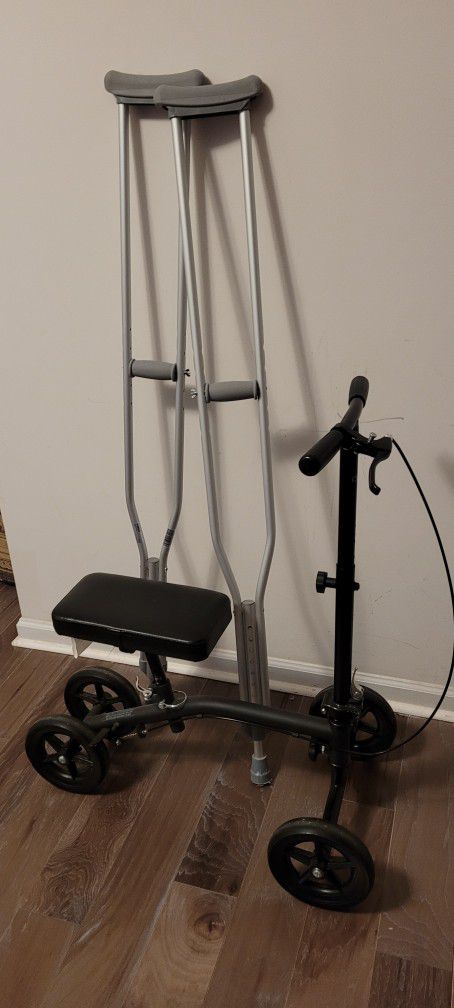 Crutches + Knee Scooter