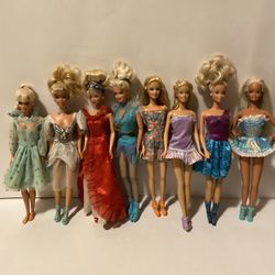 Vintage ‘90s Barbie Dolls, Lot of 8, Items Added